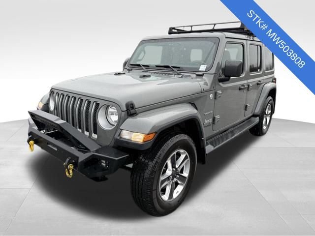 Used 2021 Jeep Wrangler Unlimited Sahara w/ Uconnect 4C Nav & Sound Group image 3