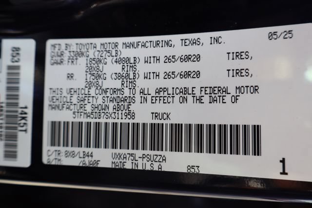Used 2025 Toyota Tundra 1794 Edition AWD/4WD image 29