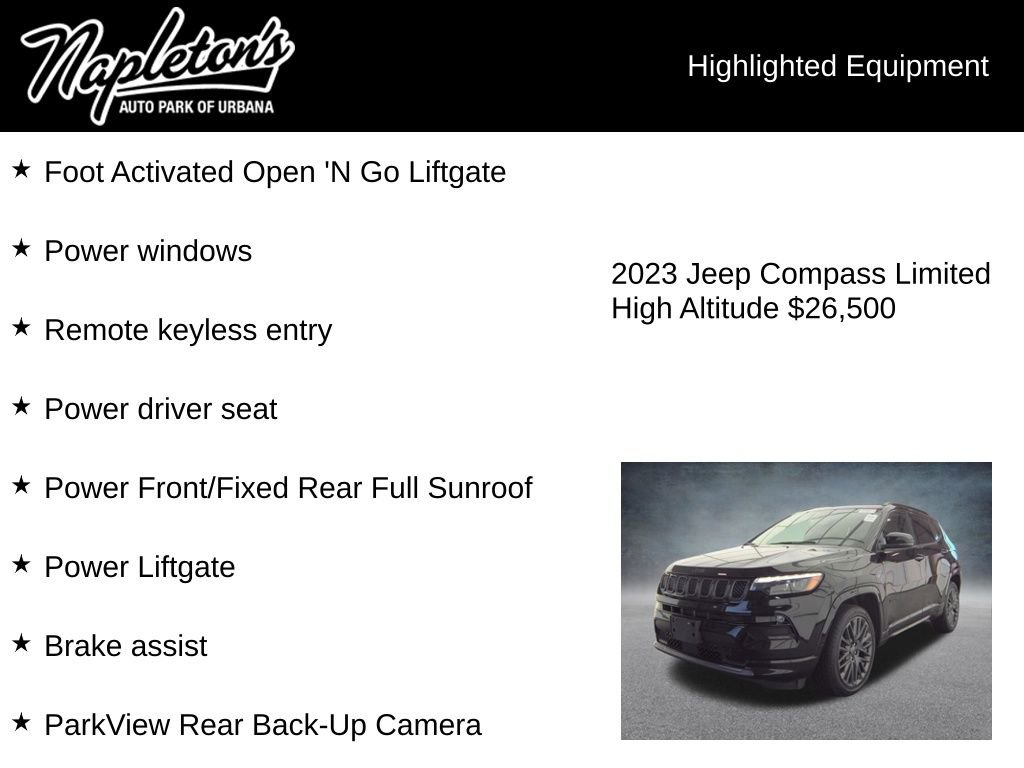 Used 2023 Jeep Compass High Altitude AWD/4WD image 7