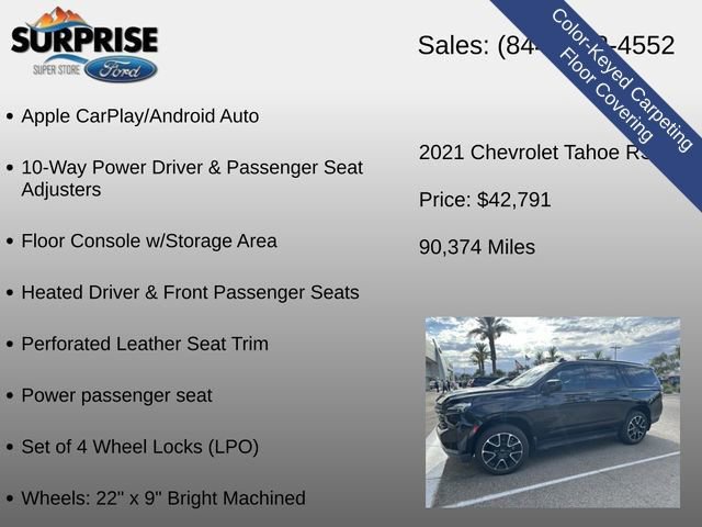 Used 2021 Chevrolet Tahoe RST AWD/4WD image 23