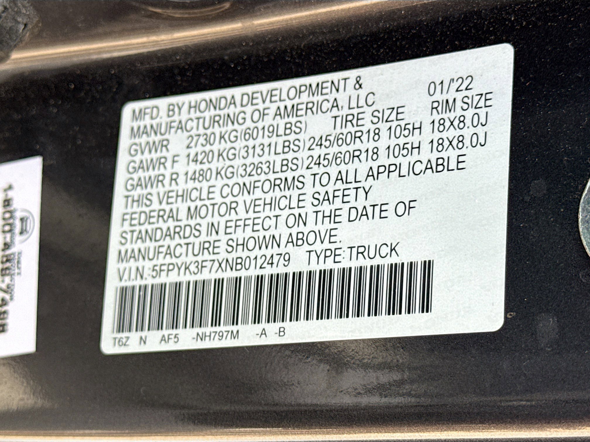 Used 2022 Honda Ridgeline RTL-E image 44