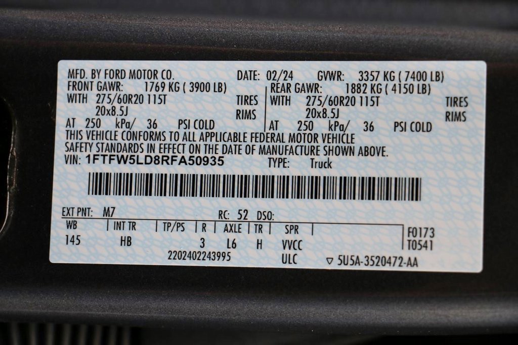 Certified 2024 Ford F150 Lariat w/ FX4 Off-Road Package image 40