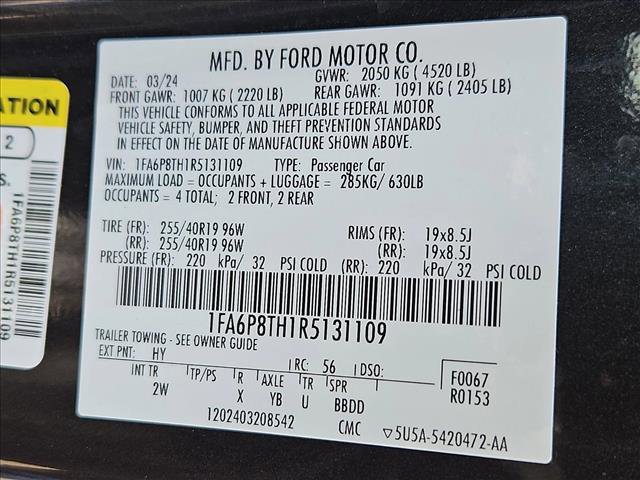 Used 2024 Ford Mustang Coupe RWD image 24