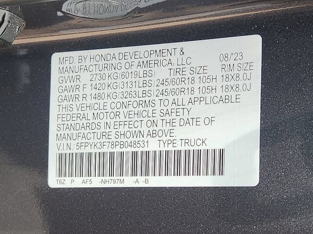 Certified 2023 Honda Ridgeline RTL-E image 28