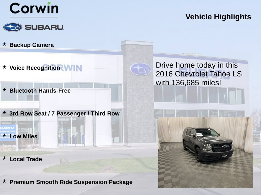 Used 2016 Chevrolet Tahoe LS w/ Max Trailering Package AWD/4WD image 6