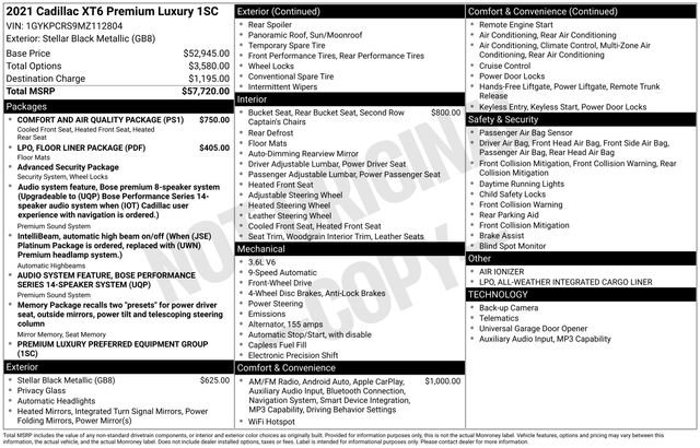 Used 2021 Cadillac XT6 Premium Luxury image 29