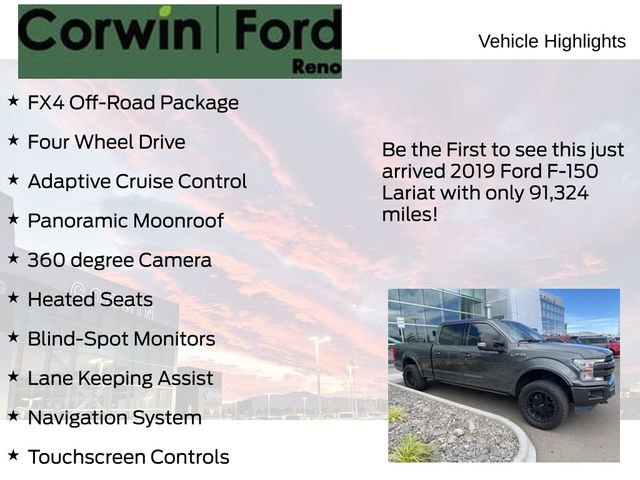 Used 2019 Ford F150 Lariat w/ Equipment Group 502A Luxury AWD/4WD image 4