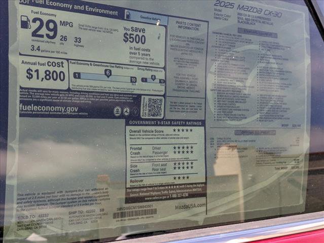 New 2025 MAZDA CX-30 AWD 2.5 S w/ Preferred Package image 18