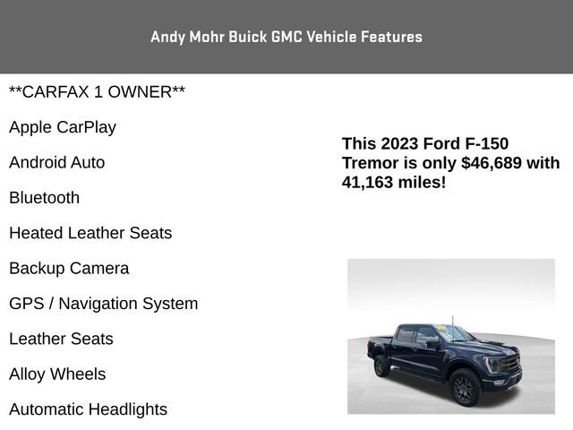Used 2023 Ford F150 Tremor w/ Equipment Group 402A High AWD/4WD image 4