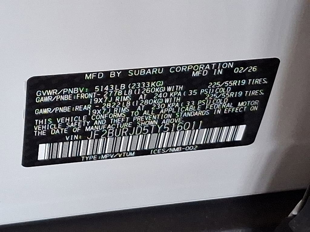 New 2026 Subaru Outback Touring XT AWD/4WD image 14