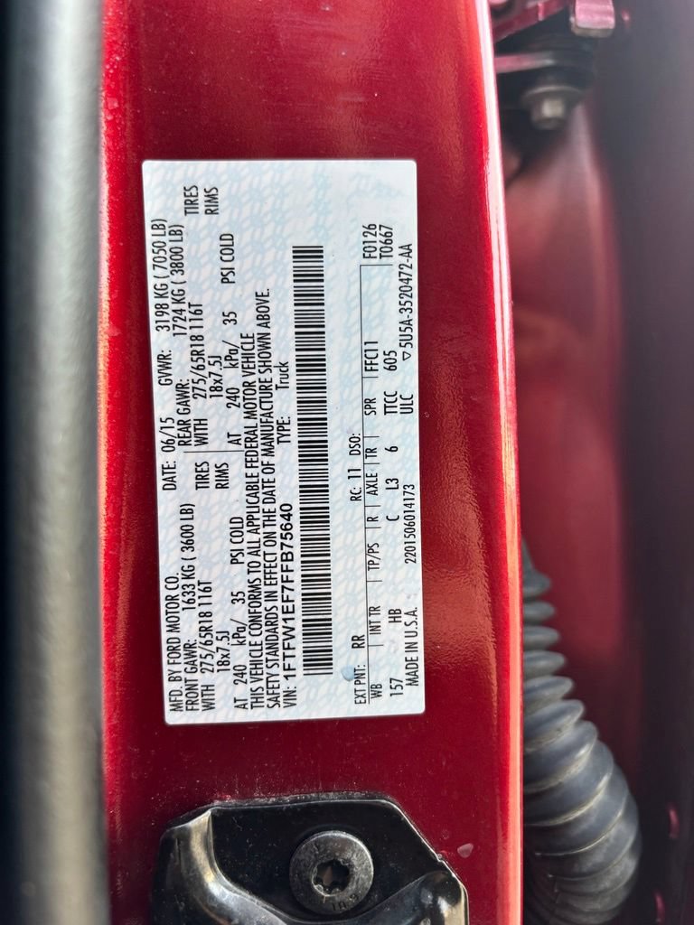 Used 2015 Ford F150 Lariat AWD/4WD image 15
