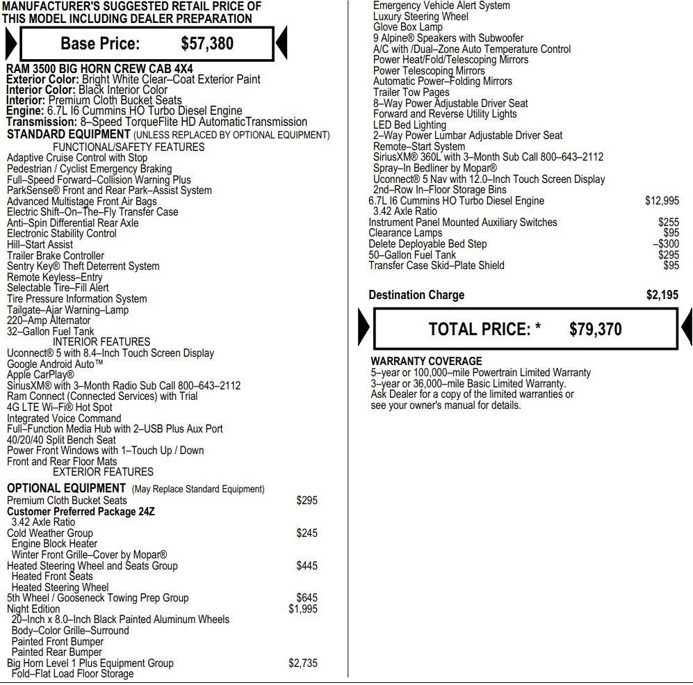 New 2026 RAM 3500 Big Horn image 2