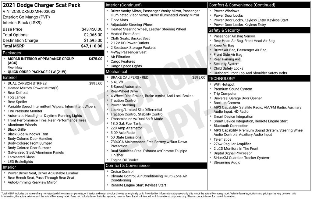 Used 2021 Dodge Charger Scat Pack RWD image 3