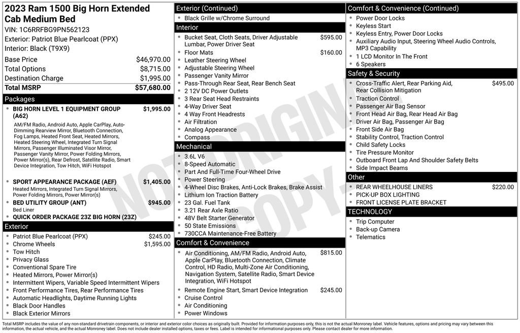 Used 2023 RAM 1500 Big Horn AWD/4WD image 26