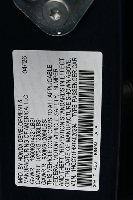 New 2026 Honda Accord SE image 25