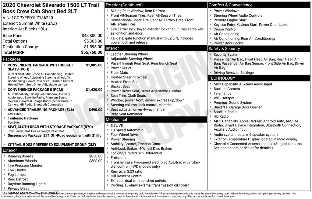 Used 2020 Chevrolet Silverado 1500 LT Trail Boss AWD/4WD image 39