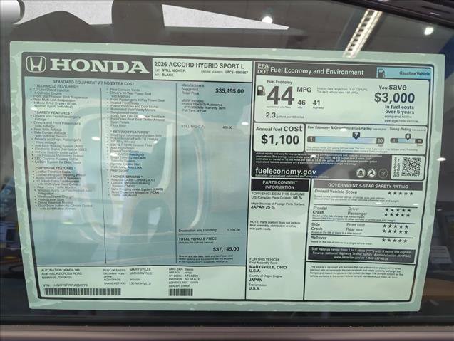 New 2026 Honda Accord Sport image 24