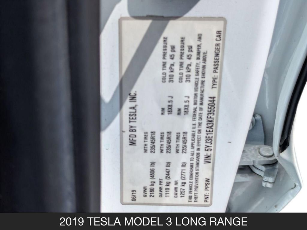 Used 2019 Tesla Model 3 Long Range RWD image 26