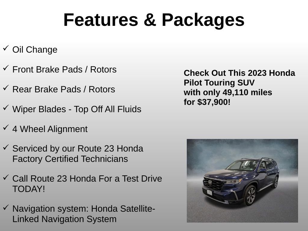 Certified 2023 Honda Pilot Touring image 4