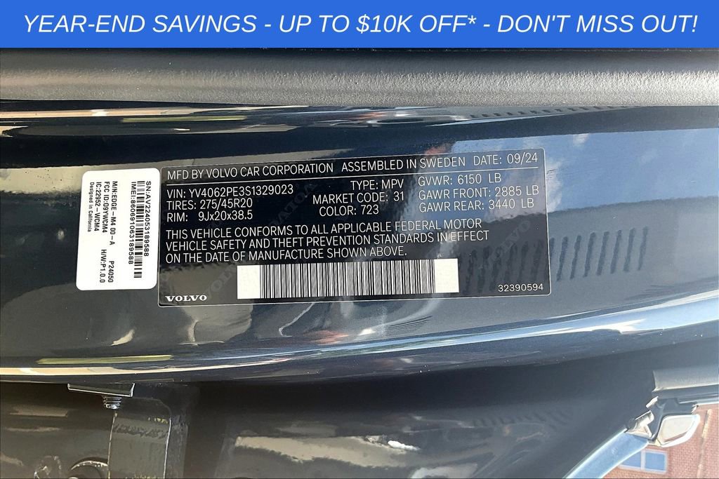 Used 2025 Volvo XC90 B6 Plus w/ Protection Package Premier image 27