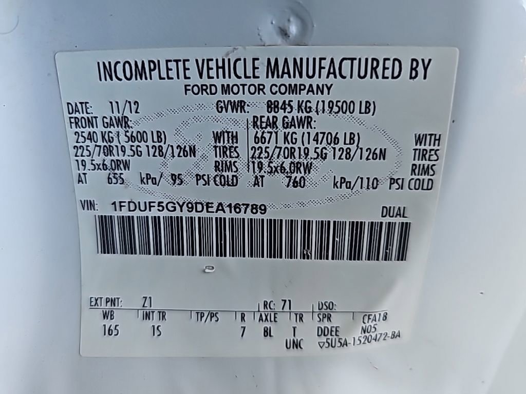 Used 2013 Ford F550 2WD Regular Cab Super Duty w/ Payload Upgrade Pkg image 24