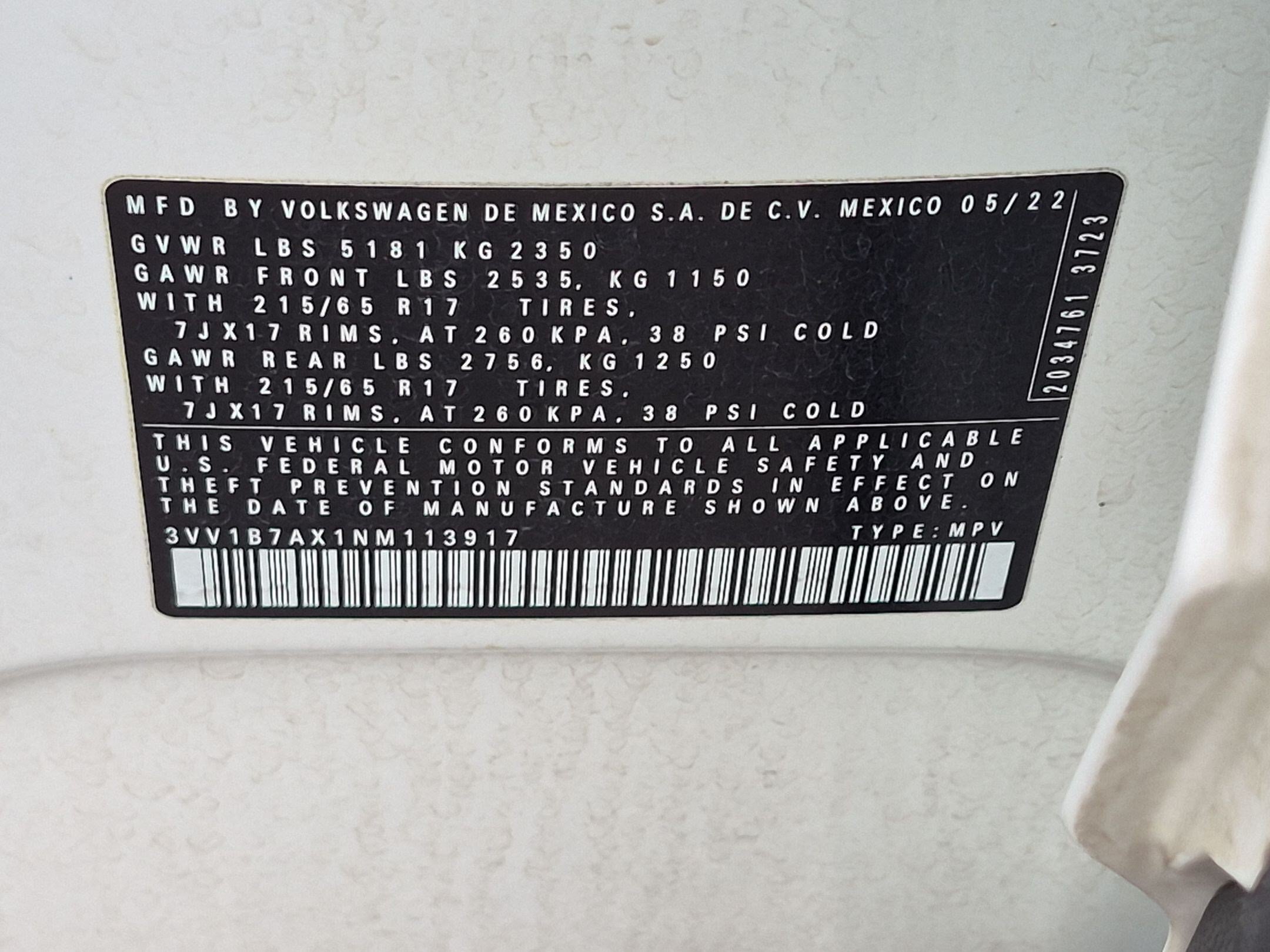 Used 2022 Volkswagen Tiguan S FWD image 38