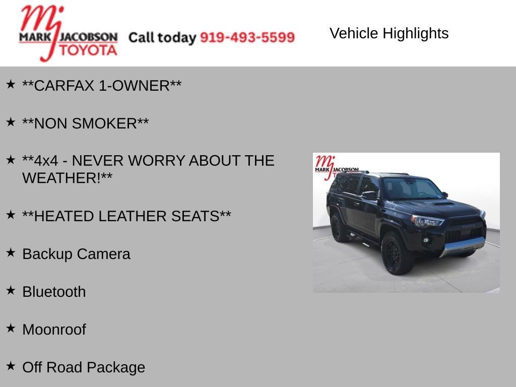 Used 2023 Toyota 4Runner TRD Off-Road Premium w/ Moonroof Package image 6