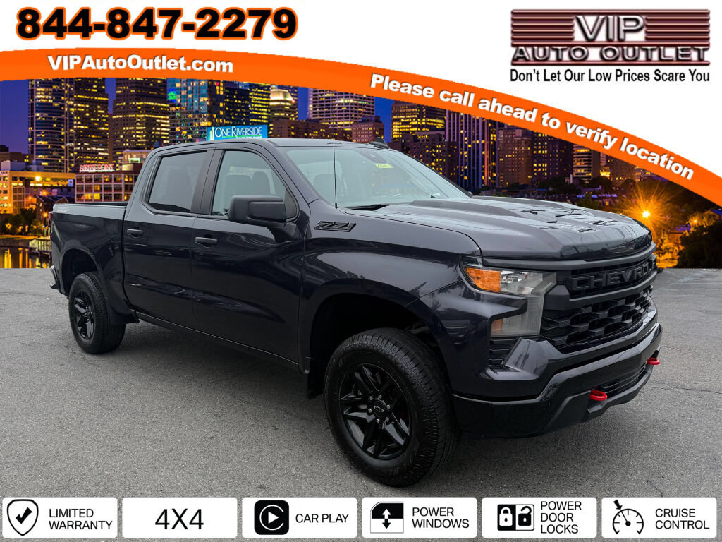 Used 2024 Chevrolet Silverado 1500 Custom Trail Boss w/ LPO, Dark Essentials Package AWD/4WD image 1