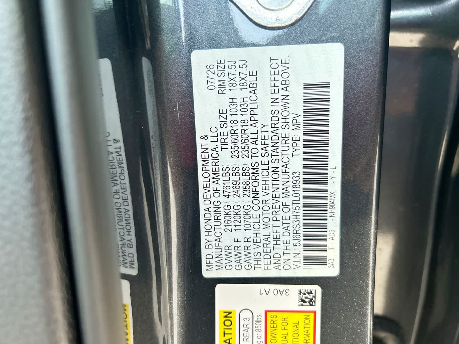 New 2026 Honda CR-V EX-L image 2