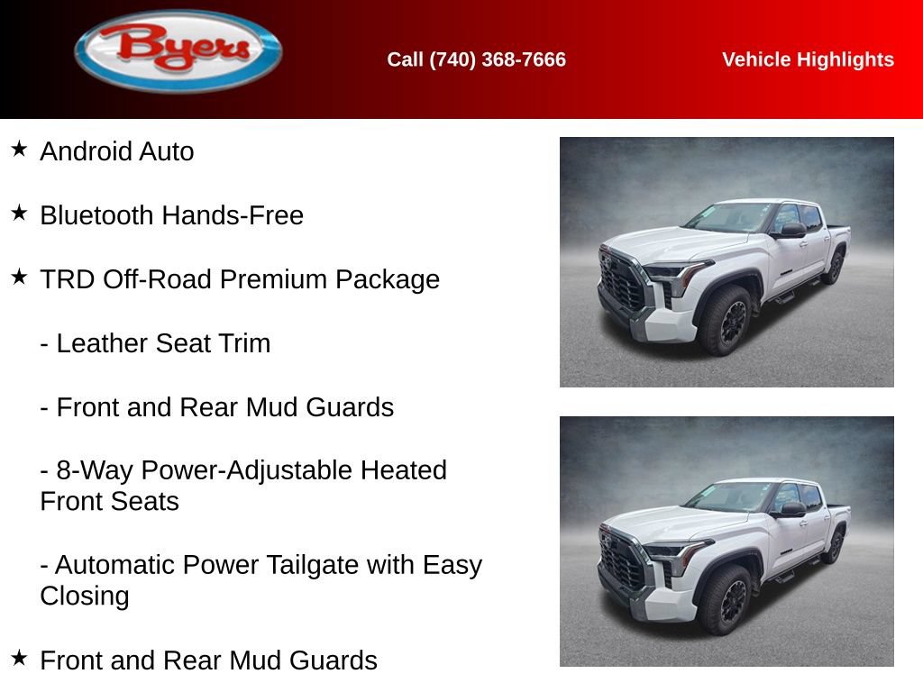 Used 2026 Toyota Tundra SR5 w/ TRD Off-Road Premium Package AWD/4WD image 10