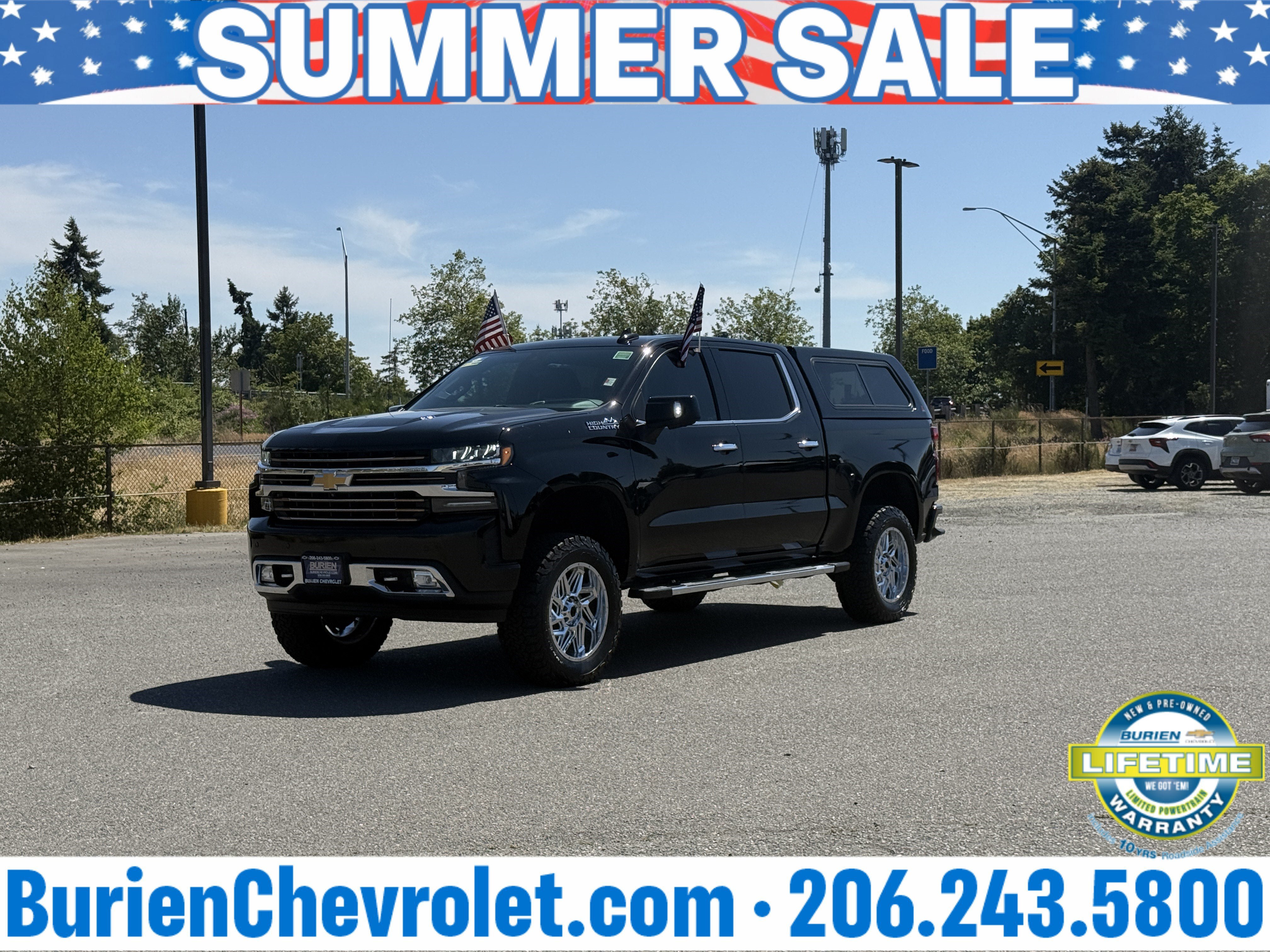 Used 2020 Chevrolet Silverado 1500 High Country w/ Technology Package AWD/4WD image 43