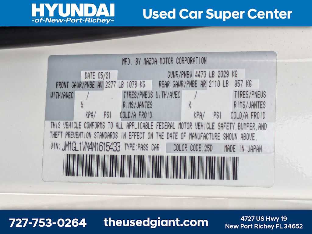 Used 2021 MAZDA MAZDA6 Touring FWD image 42