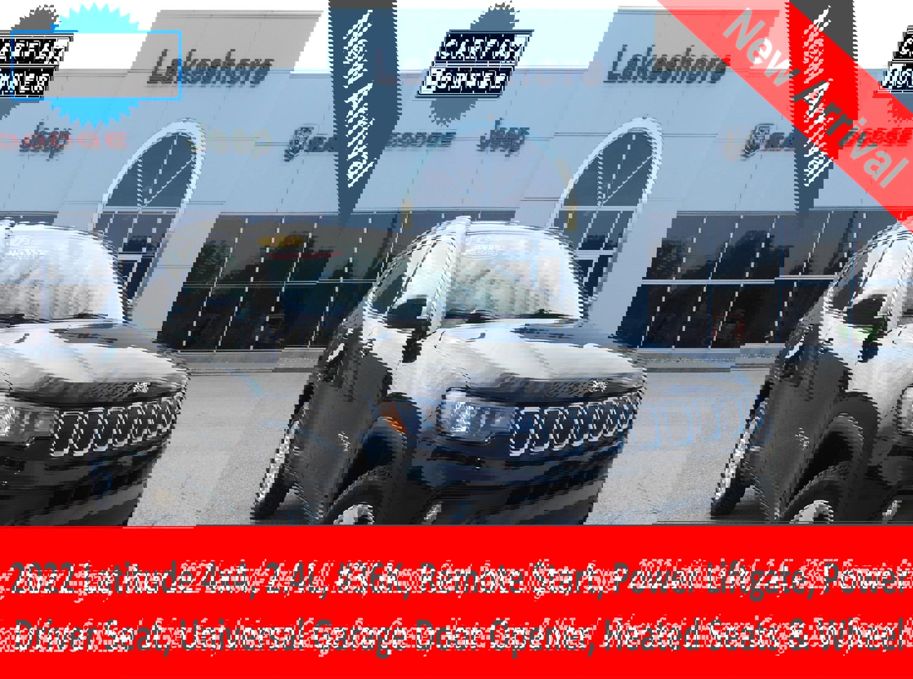Certified 2022 Jeep Compass Latitude w/ Convenience Group