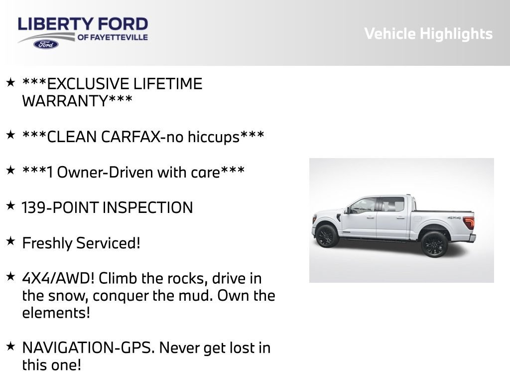 Used 2025 Ford F150 Lariat w/ Equipment Group 501A Mid AWD/4WD image 5
