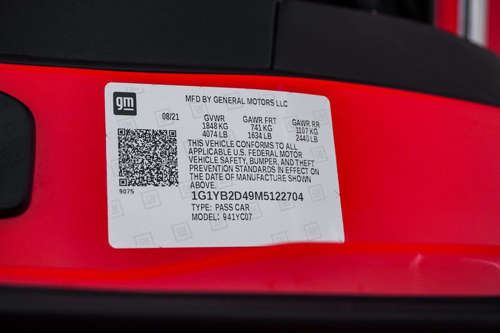 Used 2021 Chevrolet Corvette Stingray Preferred Cpe w/ Z51 Performance Package image 34