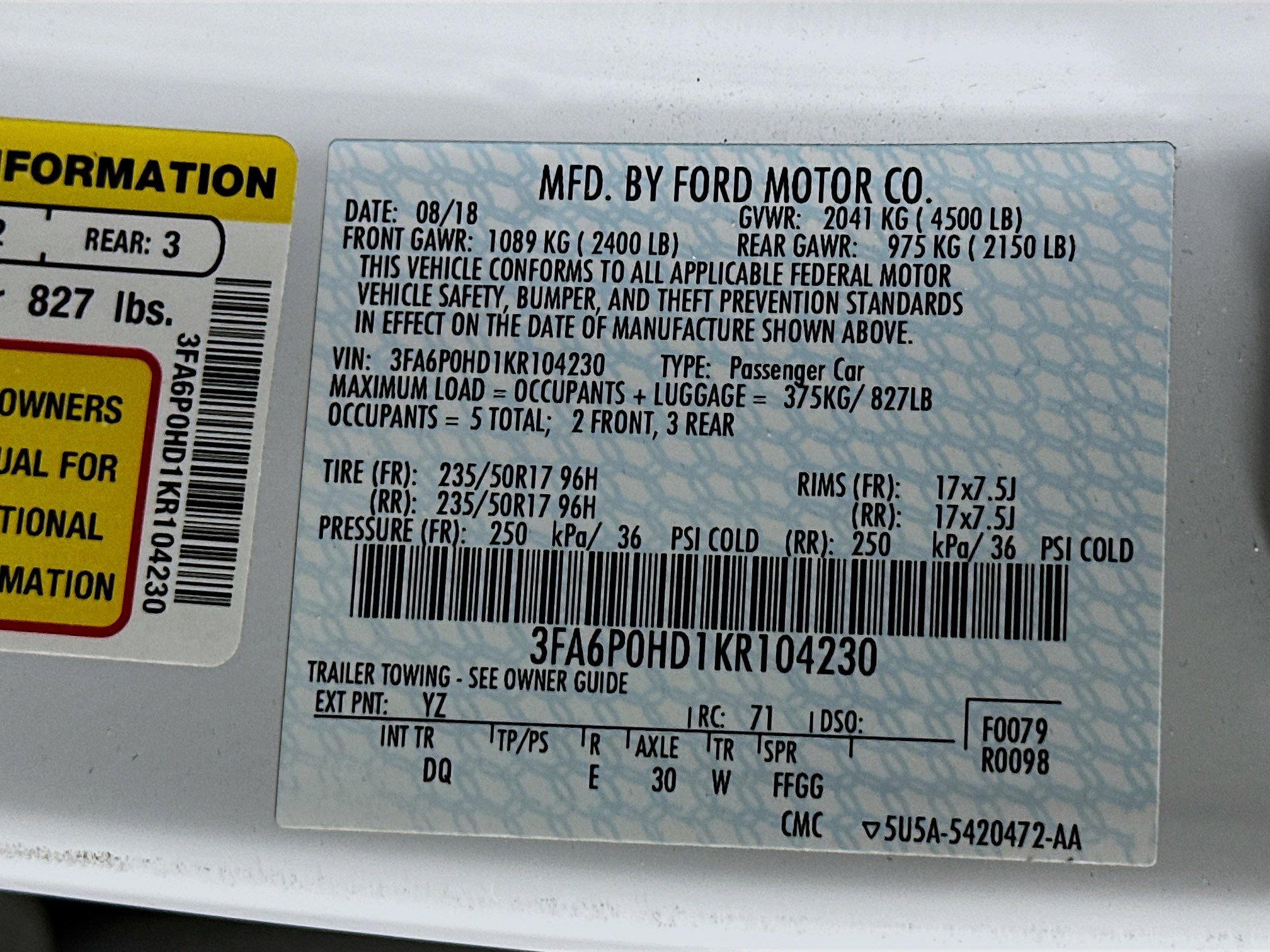 Used 2019 Ford Fusion SE image 12