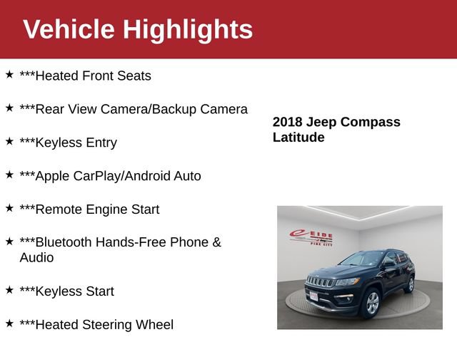 Used 2018 Jeep Compass Latitude w/ Popular Equipment Group AWD/4WD image 4