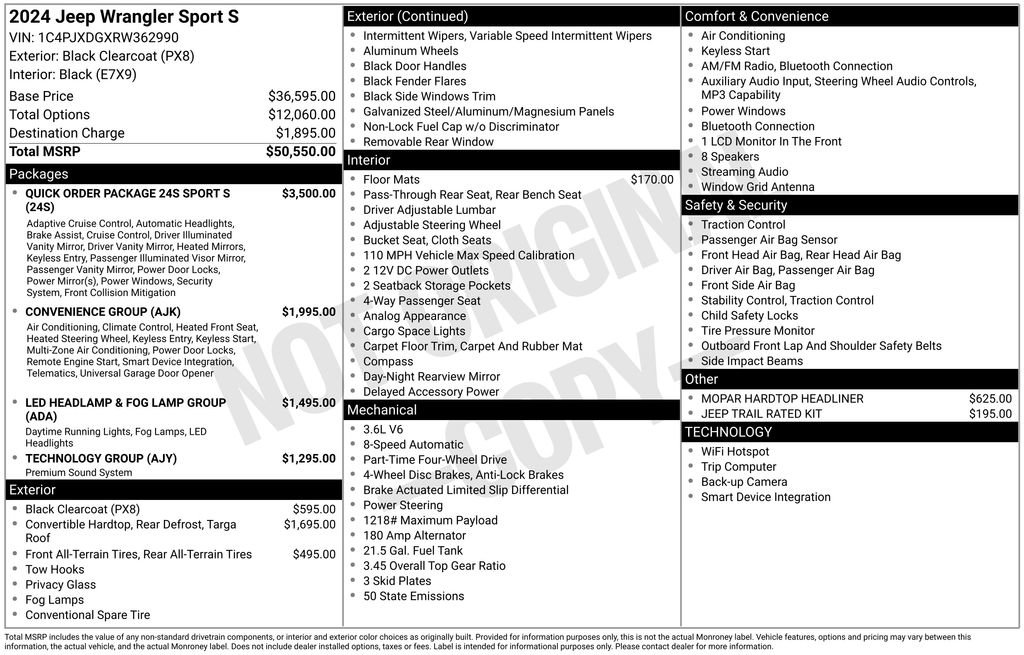 Used 2024 Jeep Wrangler Sport S image 7