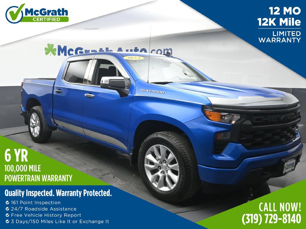 Used 2024 Chevrolet Silverado 1500 Custom AWD/4WD image 1