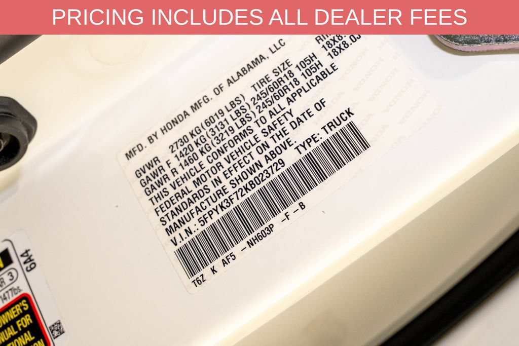 Used 2019 Honda Ridgeline RTL-E image 22