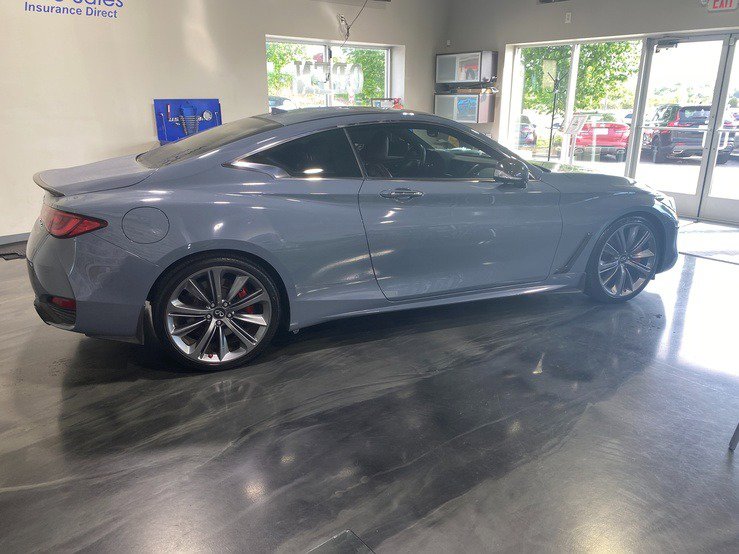 Used 2021 INFINITI Q60 Red Sport 400 w/ Carbon Fiber Package RWD image 2