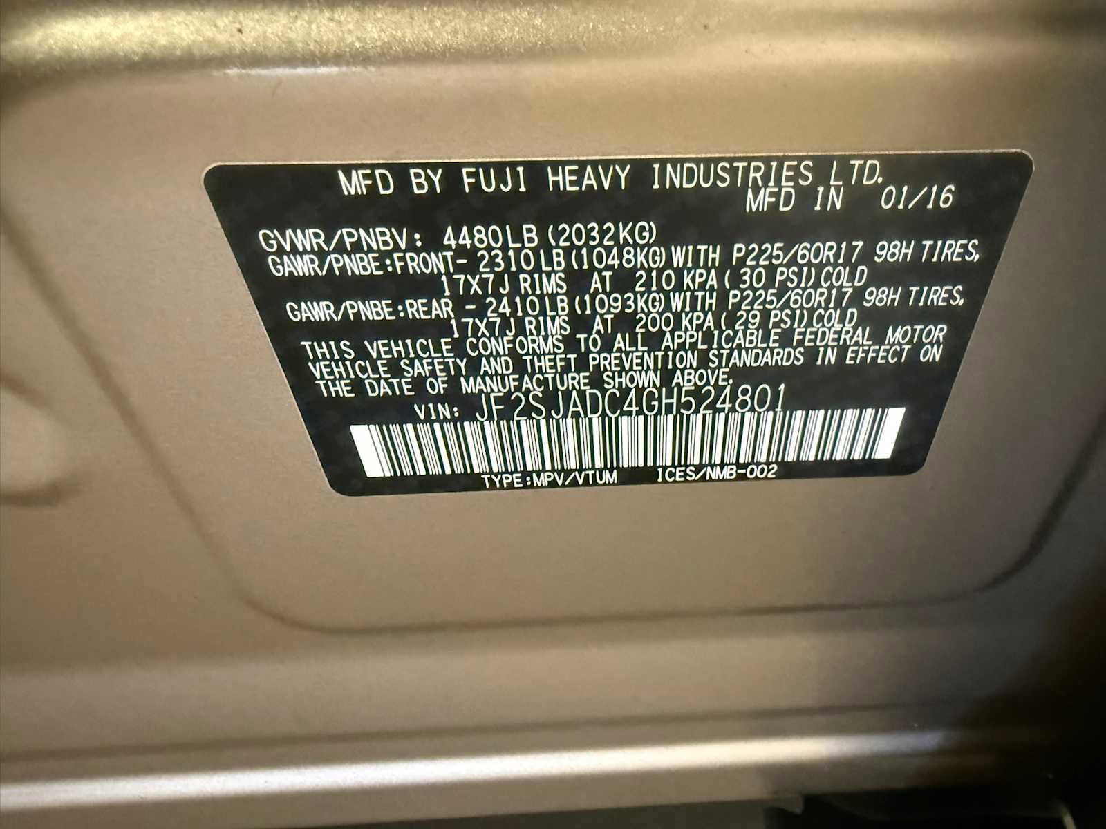Used 2016 Subaru Forester 2.5i Premium w/ Popular Package #2 AWD/4WD image 39