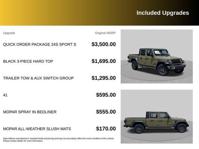 New 2025 Jeep Gladiator Sport AWD/4WD image 6