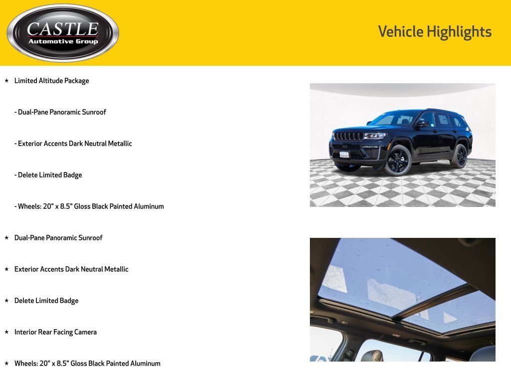 New 2026 Jeep Grand Cherokee L Limited w/ Limited Altitude Package image 3