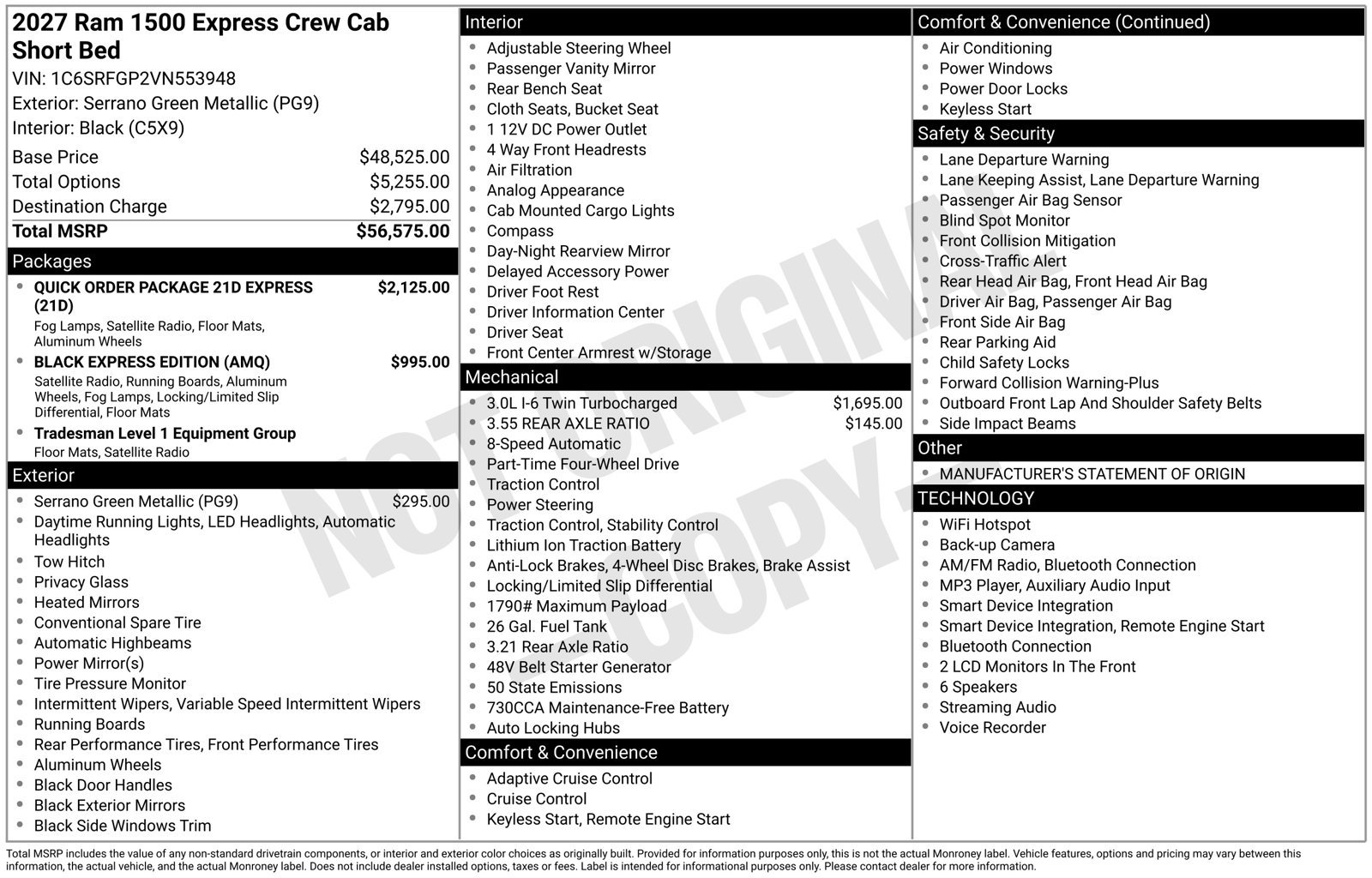 New 2027 RAM 1500 Express AWD/4WD image 26