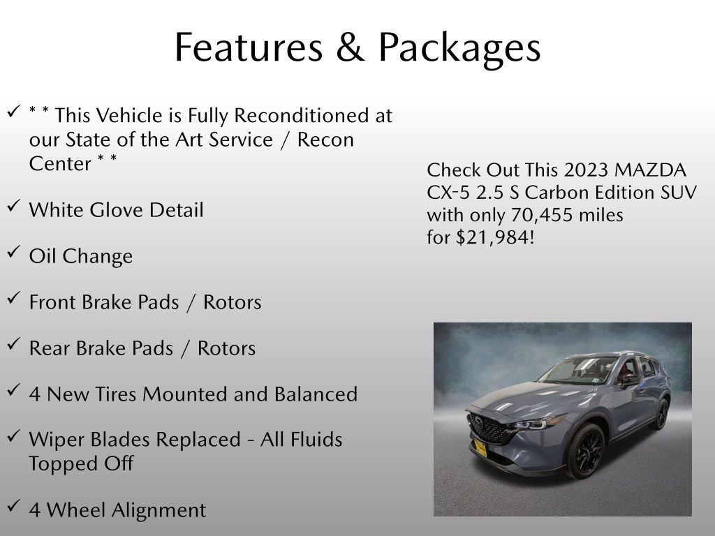 Certified 2023 MAZDA CX-5 Carbon Edition AWD/4WD image 4