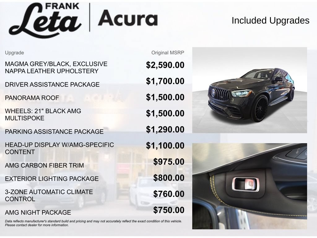 Used 2020 Mercedes-Benz GLC 63 AMG 4MATIC w/ Driver Assistance Package image 6