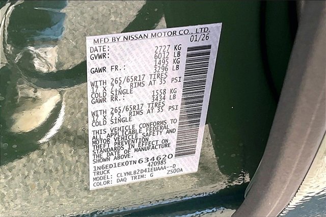 New 2026 Nissan Frontier SV image 8