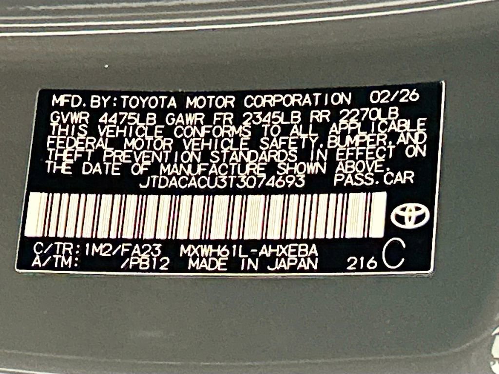 New 2026 Toyota Prius Plug-In Hybrid FWD image 27