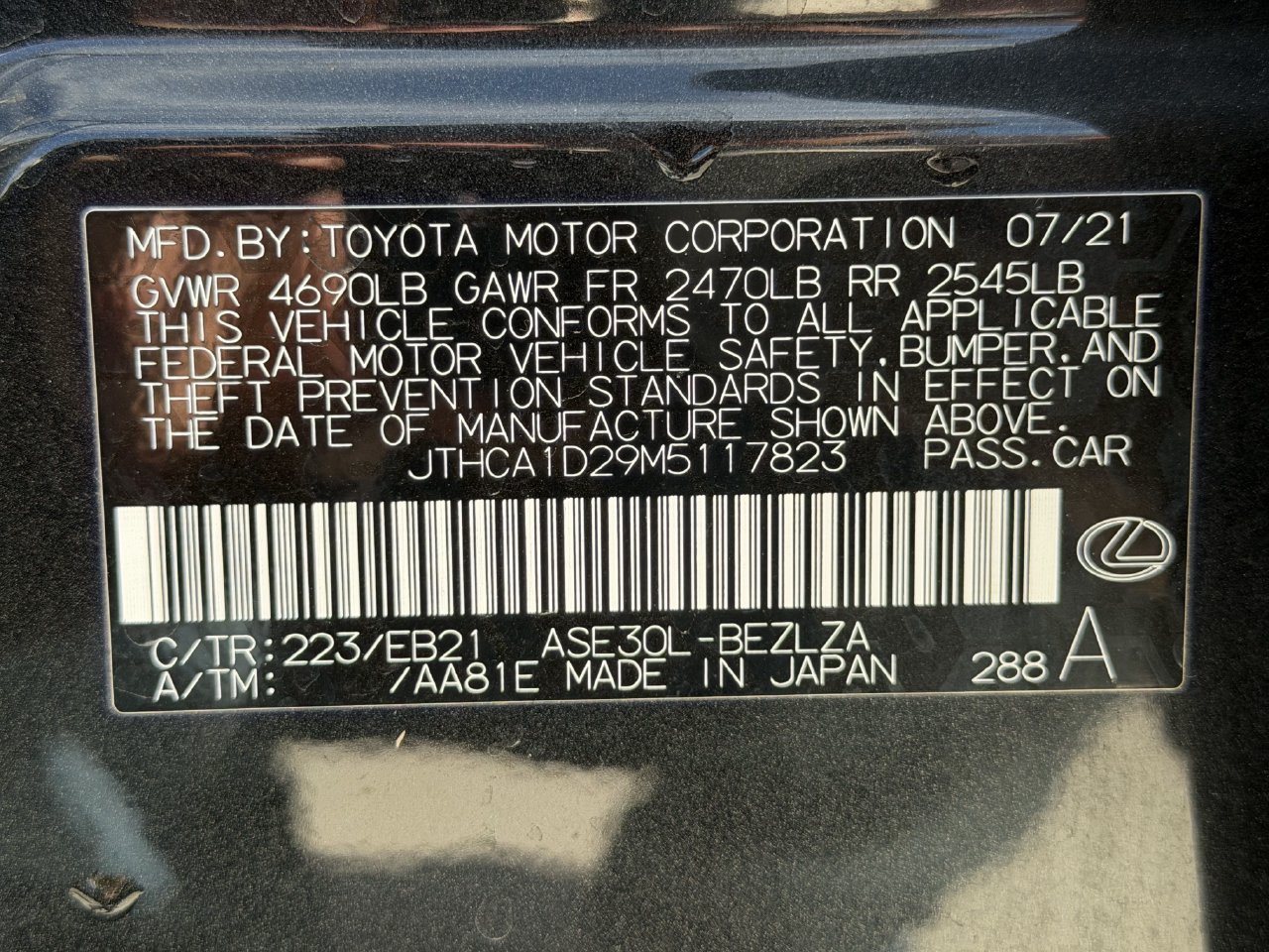 Used 2021 Lexus IS 300 w/ Comfort Package RWD image 29